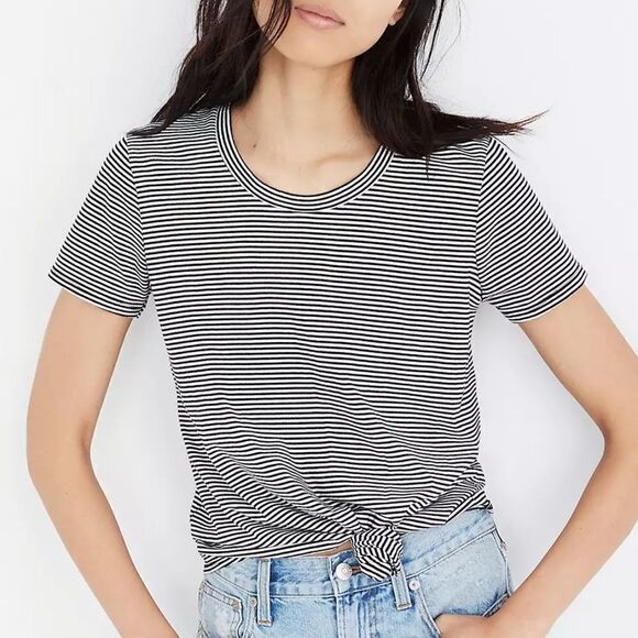 Madewell knot-front tee  - Picture 1 of 9